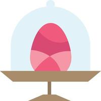 Disk Egg Food Easter  Flat Color Icon Vector icon banner Template