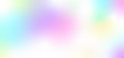 Blurred iridescent background of gentle color. Multicolor gradient pastel purple, pink and blue. Vector illustration of glowing flowing spots.