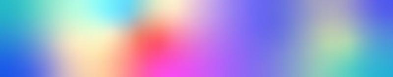 Horizontal blurred blue background. Bright multi-colored gradient with a red color spot. Vector illustration of futuristic flowing spots.