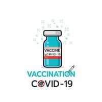 Vaccine COVID-19 vector illustration