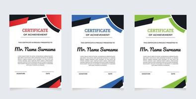 certificate of appreciation border template with luxury badge and modern line and shapes vector