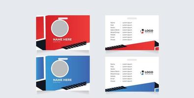 Professional Identity Card Template Vector for Employee and Others