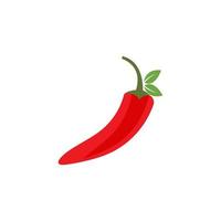 Red hot natural chili icon vector Illustration