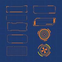 Futuristic user interface illustration vector