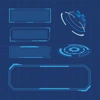 Futuristic user interface illustration vector