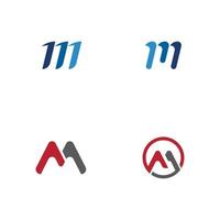 M Letter icon Template vector