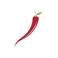 Red hot natural chili icon vector Illustration