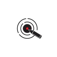 Target Vector icon illustration