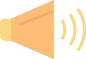 Sound Speaker Volume On  Flat Color Icon Vector icon banner Template