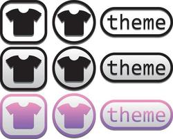 Theme icon  button ui for art or web or app design vector