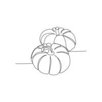 Halloween pumpkin vector illustration. Hand drawn