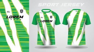 green shirt sport jersey design vector