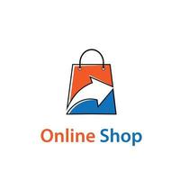 shop shopping logo design sale vector