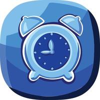 Symbol icon vector cyan blue sound clock timer reminder