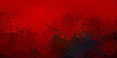 Dark Blue, Red vector background with polygonal forms.