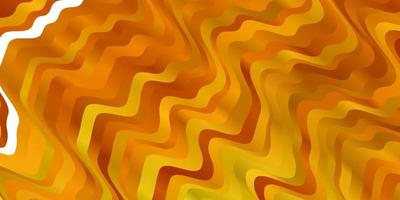 Light Orange vector background with bent lines.