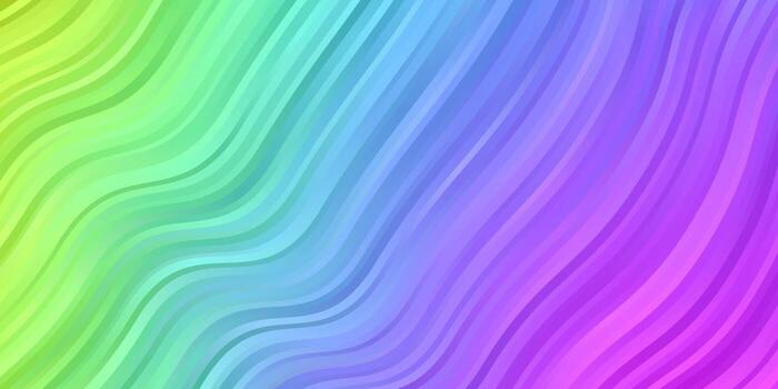 Light Multicolor vector pattern with curves.