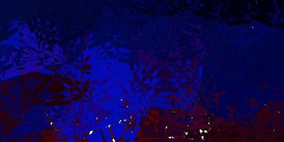 Dark Blue, Red vector background with polygonal forms.