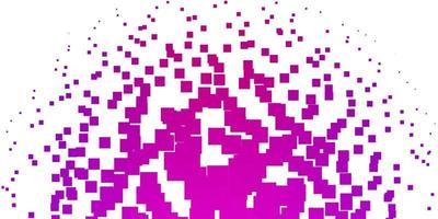 textura de vector rosa claro en estilo rectangular.