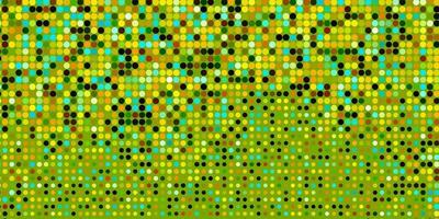 Light Green, Yellow vector backdrop with dots.