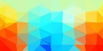 Light blue, red vector gradient polygon design.