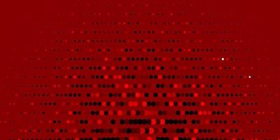 Dark Red vector background with circles.