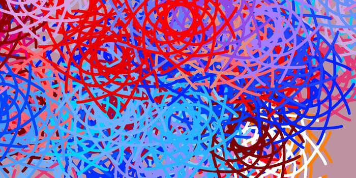 patrón de vector azul claro, rojo con formas abstractas.