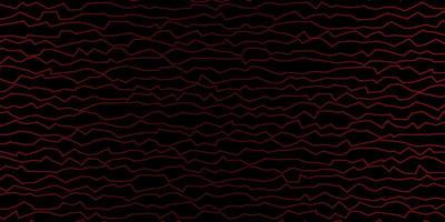 Dark Red vector backdrop with bent lines.
