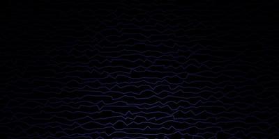 Dark Purple vector background with curves.