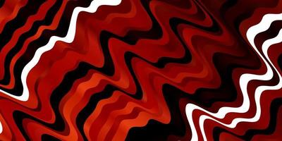 Light Orange vector pattern with wry lines.