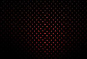 Dark red vector pattern with symbol of cards.