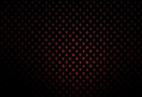 Dark red vector pattern with symbol of cards.