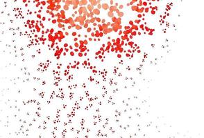 Light Red vector background with curved circles.