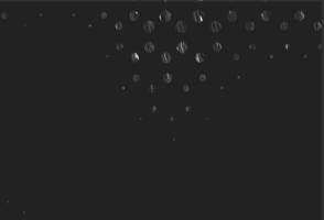 Light silver, gray vector background with bubbles.