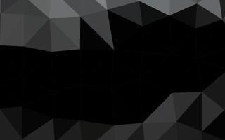 Dark Black vector polygon abstract background.