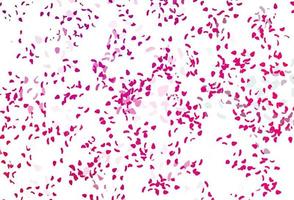 Light purple, pink vector pattern with chaotic shapes.