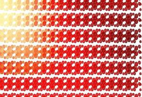 Light Red vector pattern with bubble shapes.