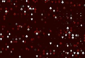 Light Red vector background with cards signs.