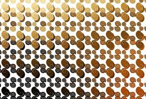 Light Yellow, Orange vector template with bubble shapes.