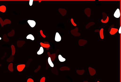 Light Red vector template with memphis shapes.