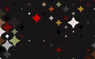 Light Green, Red vector texture with beautiful stars.