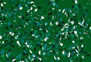 Light blue, green vector pattern with chaotic shapes.