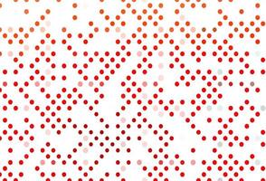 Light Red vector cover with spots.