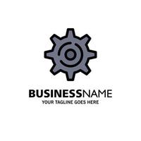 Internet Gear Setting Business Logo Template Flat Color vector