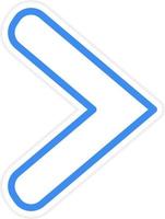 Right Chevron Icon Style vector