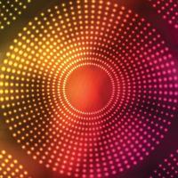marco de fondo de brillo vectorial amarillo y rosa en estilo disco vector