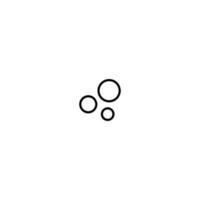 gráfico de burbujas icono simple vector ilustración perfecta