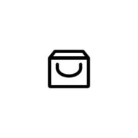 Shopping Bag Icon Simple Vector Perfect Illustration
