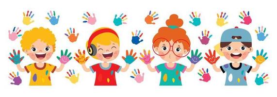 Kids Playing Holi Vector Art, Icons, and Graphics for Free Download