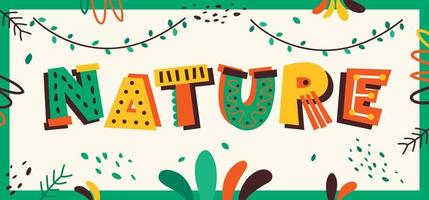 Colorful Font Design With Abstract Shapes vector